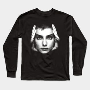 Petrusich Sinead O'Connor Vintage White Long Sleeve T-Shirt